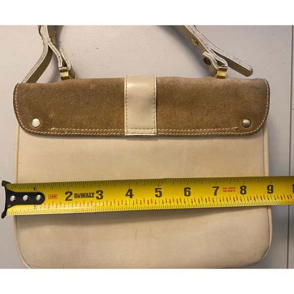 VTG Mini Top Handle Spanish Leather Bag Purse Tote Metal Hardware Made in Spain - Picture 11 of 16